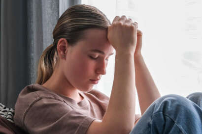 teen stays in room all day